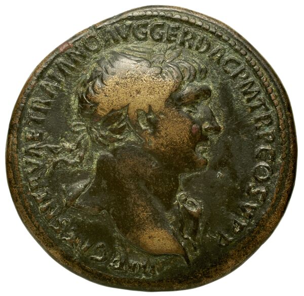 аверс RIC II Trajan 479 (sestertius)