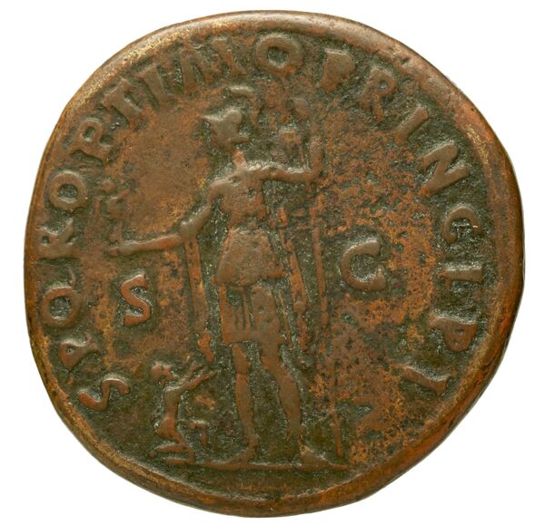 RIC II Trajan 485, реверс, bnf_ocre