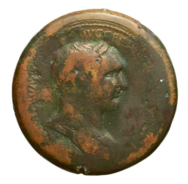 RIC II Trajan 485, аверс, bnf_ocre