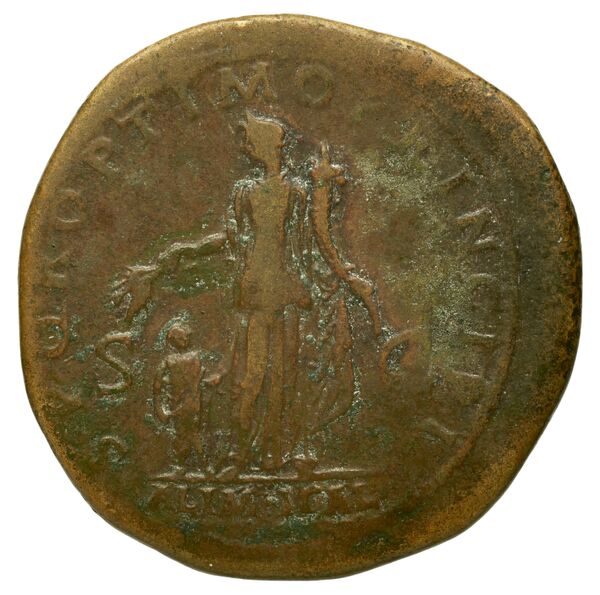 реверс RIC II Trajan 459 (sestertius)