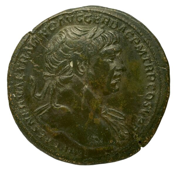 RIC II Trajan 564, аверс, bnf_ocre