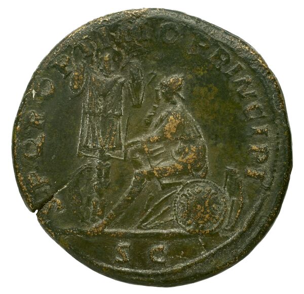 RIC II Trajan 564, реверс, bnf_ocre