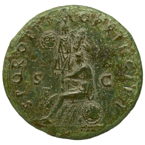 RIC II Trajan 560, реверс, bnf_ocre