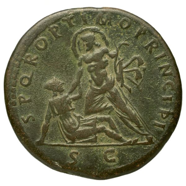 RIC II Trajan 556, реверс, bnf_ocre
