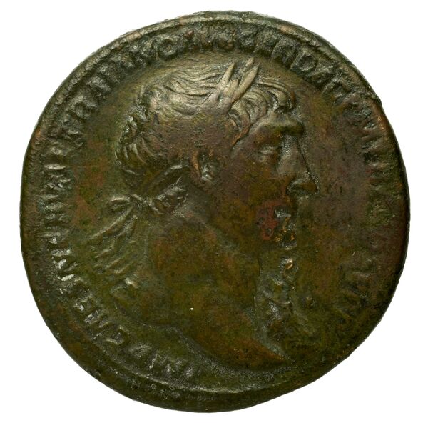 RIC II Trajan 575 (sestertius), аверс, bnf_ocre