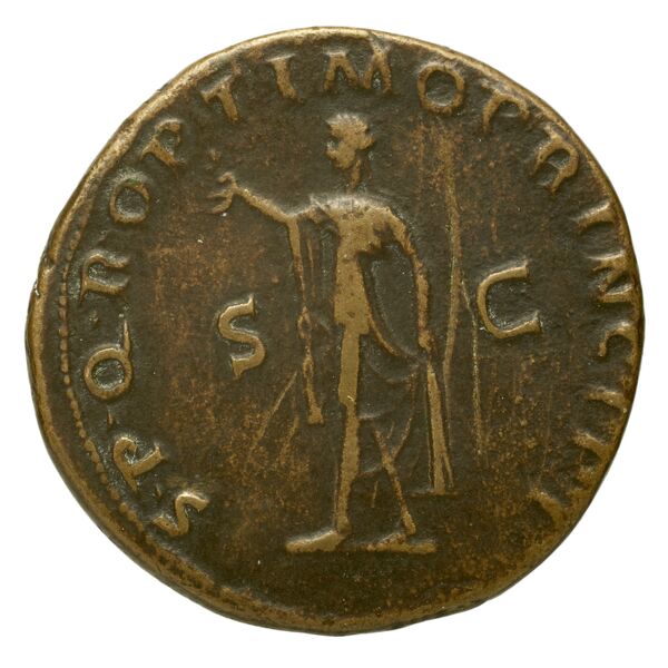 RIC II Trajan 520, реверс, bnf_ocre