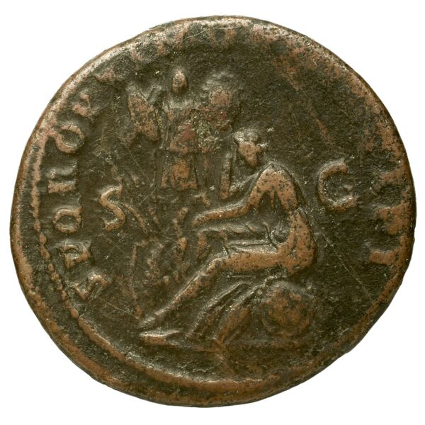 RIC II Trajan 562, реверс, bnf_ocre