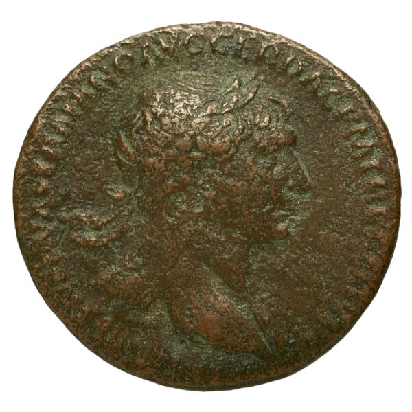 RIC II Trajan 524, аверс, bnf_ocre