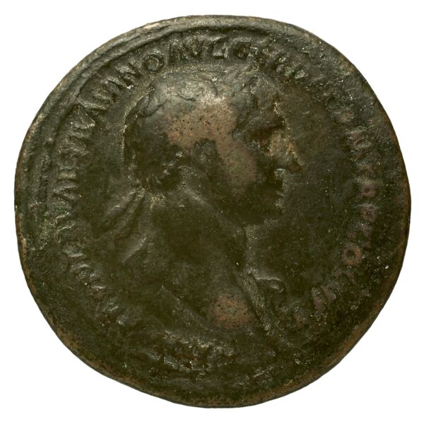RIC II Trajan 524, аверс, bnf_ocre