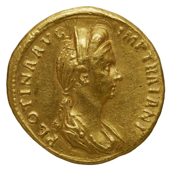 аверс RIC II Trajan 730 (aureus)
