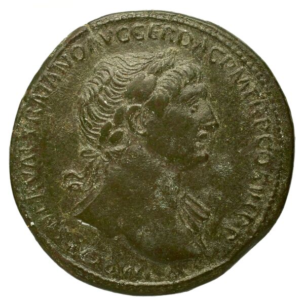 RIC II Trajan 604 (sestertius), аверс, bnf_ocre