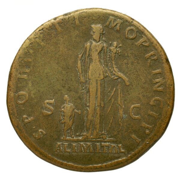 RIC II Trajan 604 (sestertius), реверс, bnf_ocre