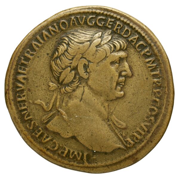RIC II Trajan 604 (sestertius), аверс, bnf_ocre