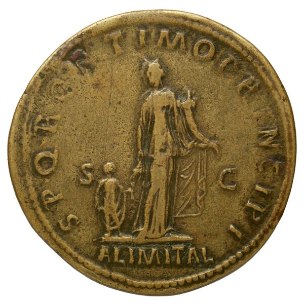 RIC II Trajan 604 (sestertius), реверс, bnf_ocre