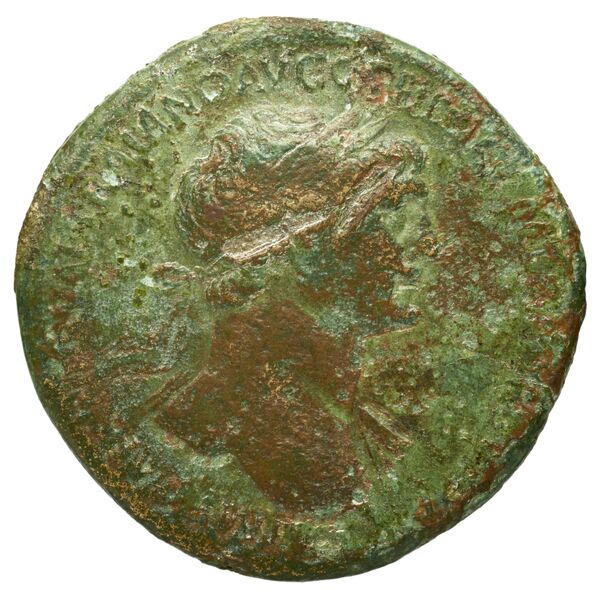RIC II Trajan 617, аверс, bnf_ocre