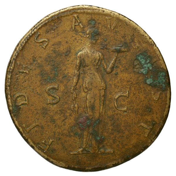 RIC II Trajan 740, реверс, bnf_ocre