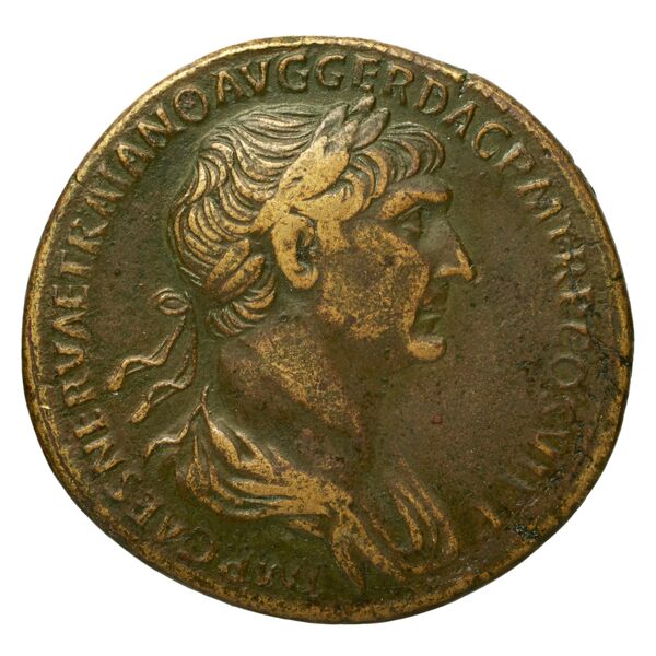 RIC II Trajan 602, аверс, bnf_ocre