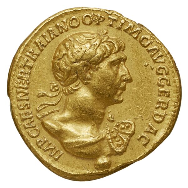RIC II Trajan 321, аверс, bnf_ocre