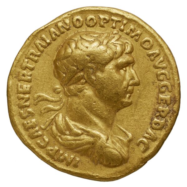 RIC II Trajan 368, аверс, bnf_ocre