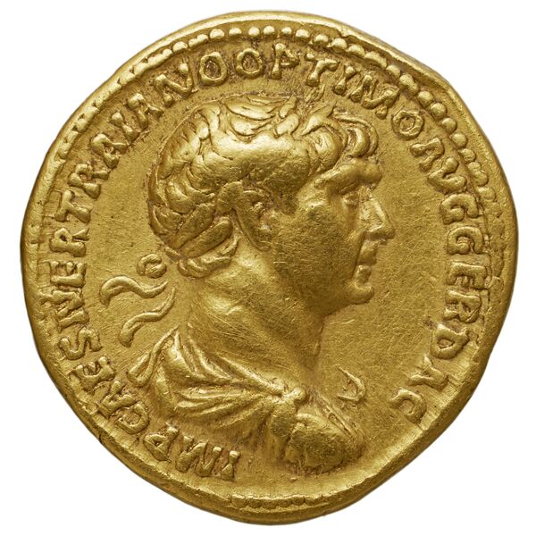 RIC II Trajan 374, аверс, bnf_ocre