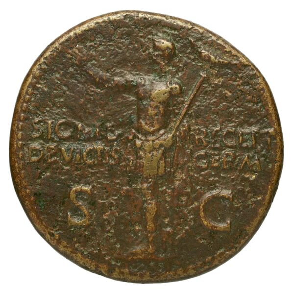 RIC I (second edition) Gaius/Caligula 57, obverse, bnf_ocre