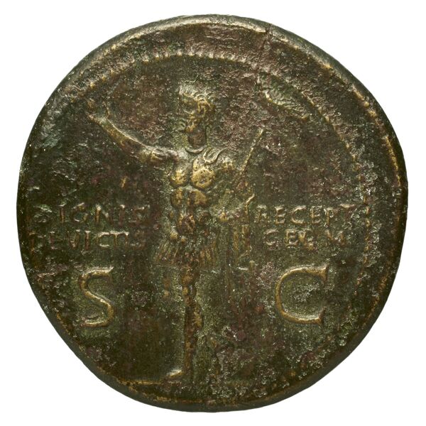 RIC I (second edition) Gaius/Caligula 57, obverse, bnf_ocre
