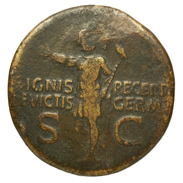 RIC I (second edition) Gaius/Caligula 57, obverse, bnf_ocre
