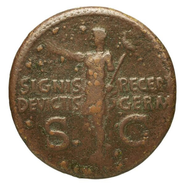 RIC I (second edition) Gaius/Caligula 57, obverse, bnf_ocre