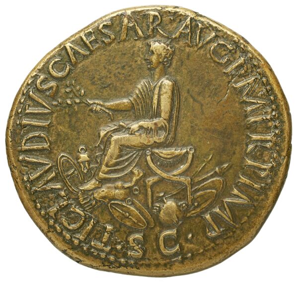 RIC I (second edition) Claudius 93, реверс, bnf_ocre