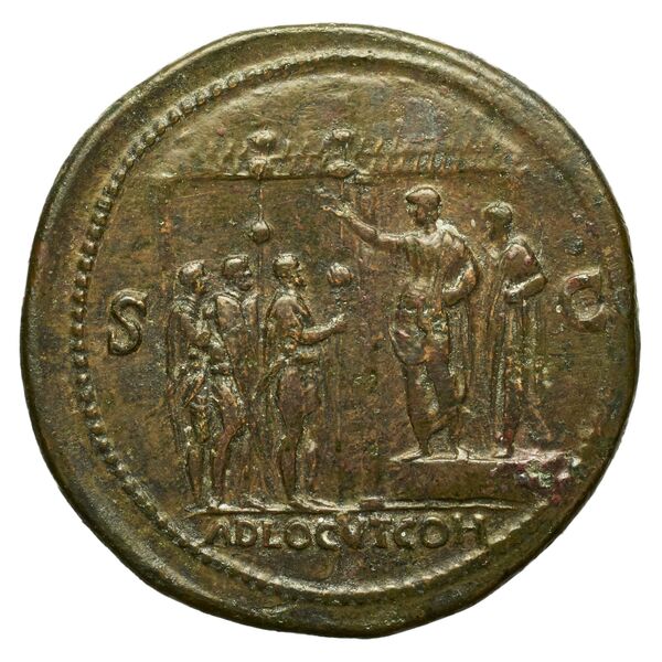 RIC I (second edition) Nero 387, реверс, bnf_ocre