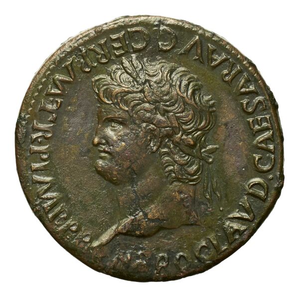 RIC I (second edition) Nero 431, аверс, bnf_ocre