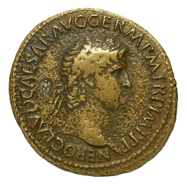 RIC I (second edition) Nero 110, аверс, bnf_ocre