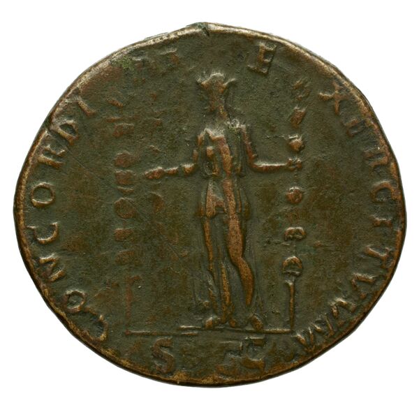 RIC II, Part 3 (second edition) Hadrian 411, реверс, bnf_ocre