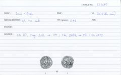 ABC 1684, реверс, cci