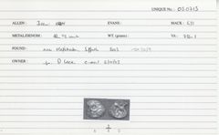 ABC 1684, реверс, cci
