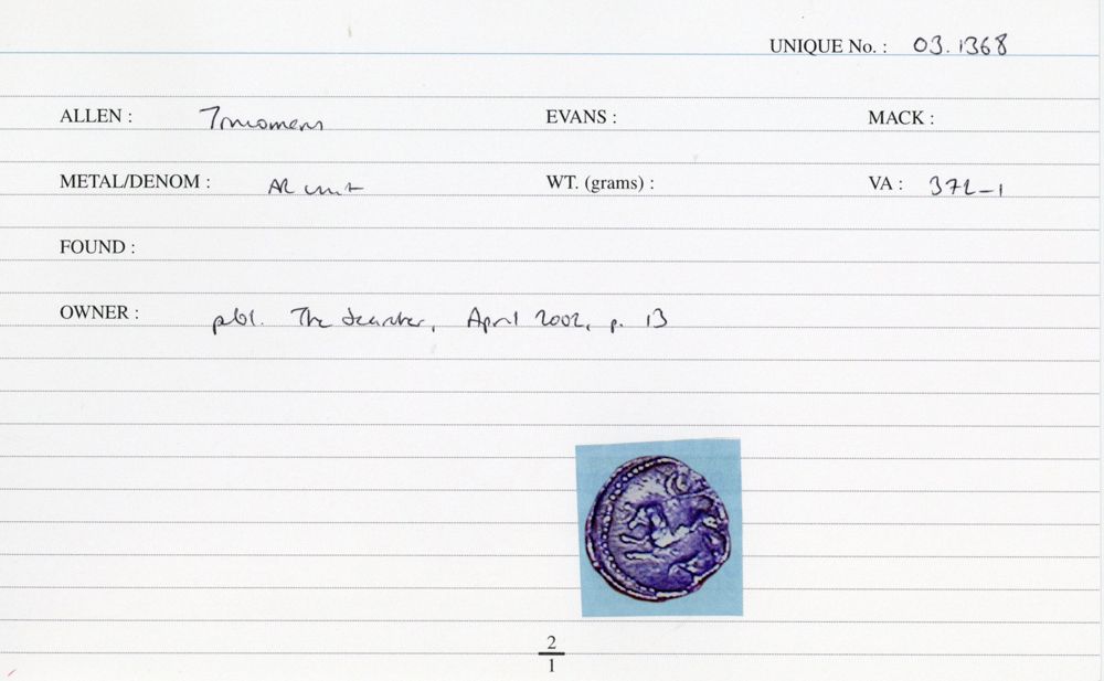 ABC 1124, obverse, cci