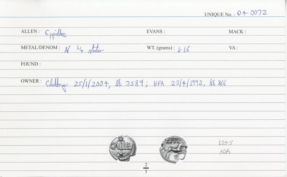 ABC 1148, аверс, cci
