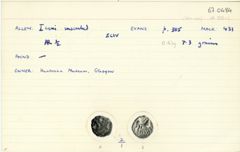 ABC 1684, реверс, cci