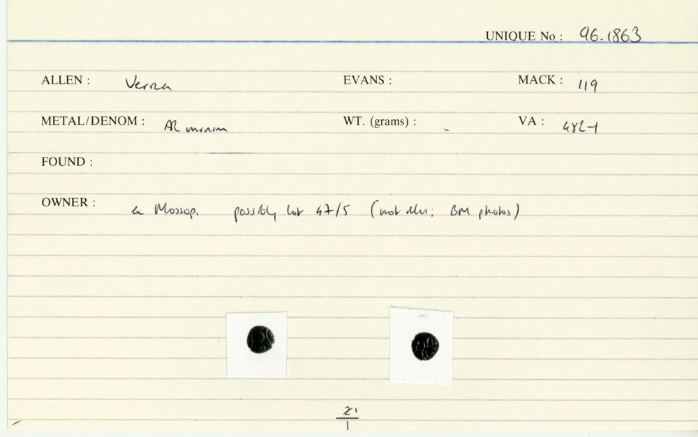 ABC 1046, obverse, cci
