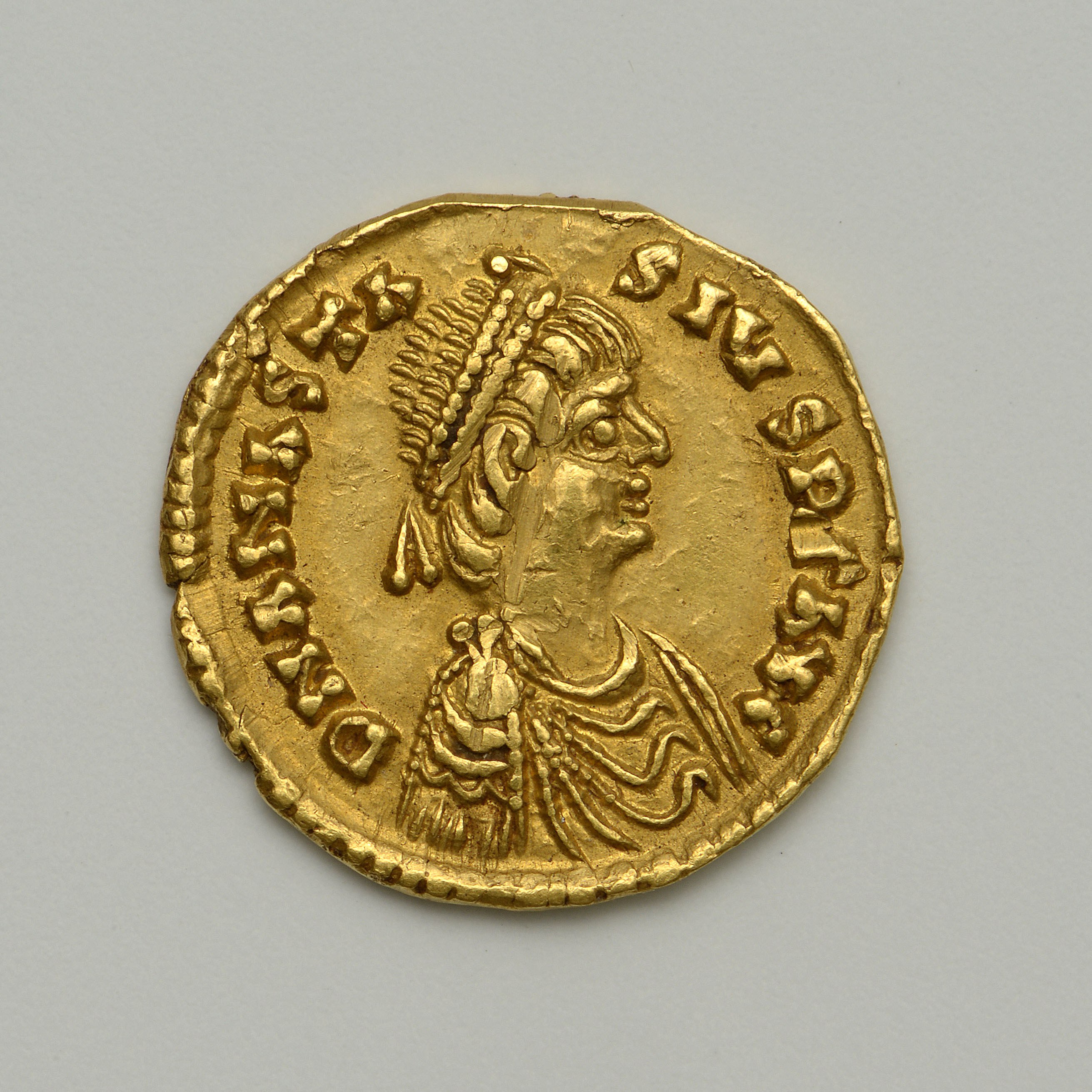 Theodoric — Tremissis (Rome, 491), аверс, do_byzant