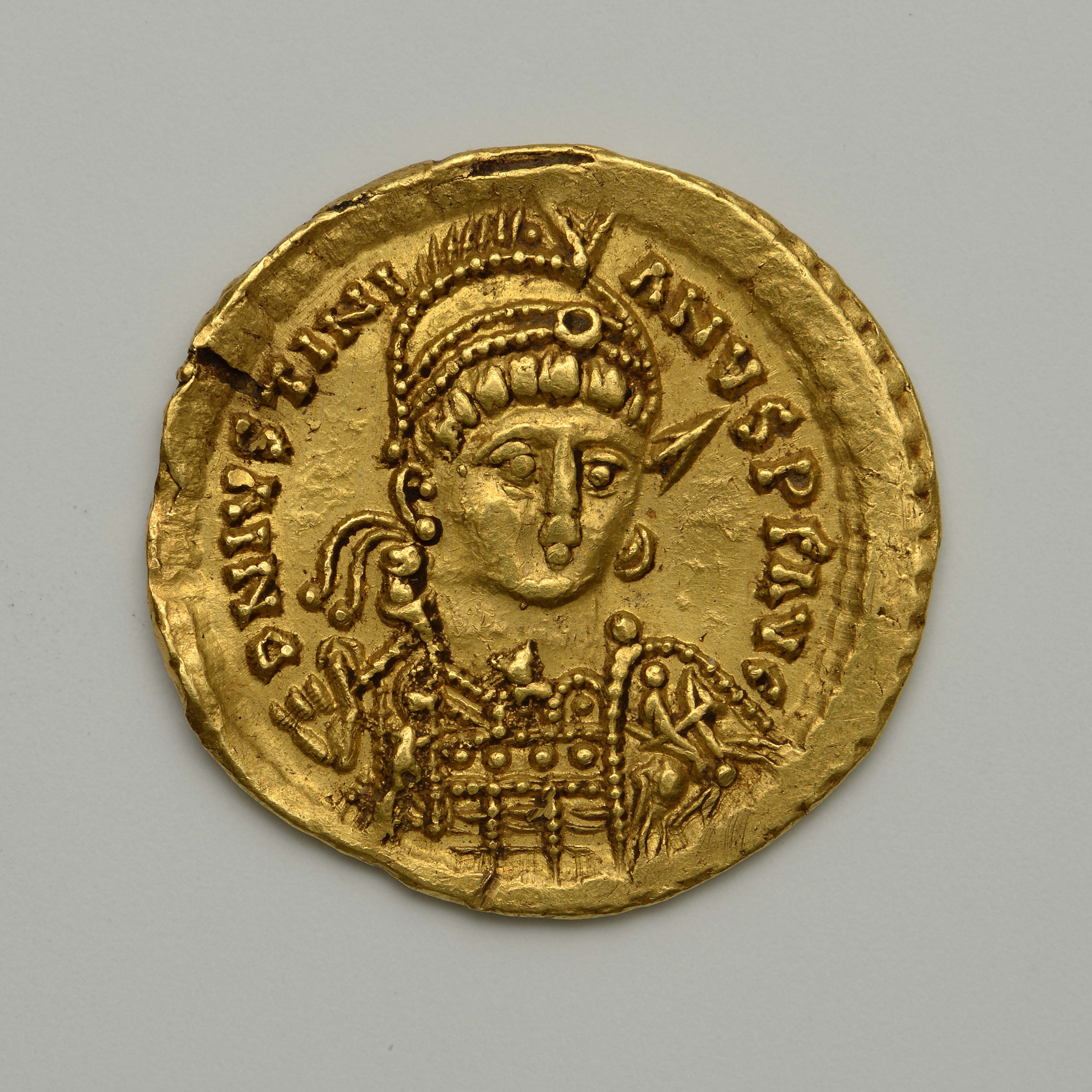 Ostrogothic Authority — Tremissis (Rome, 527), аверс, do_byzant