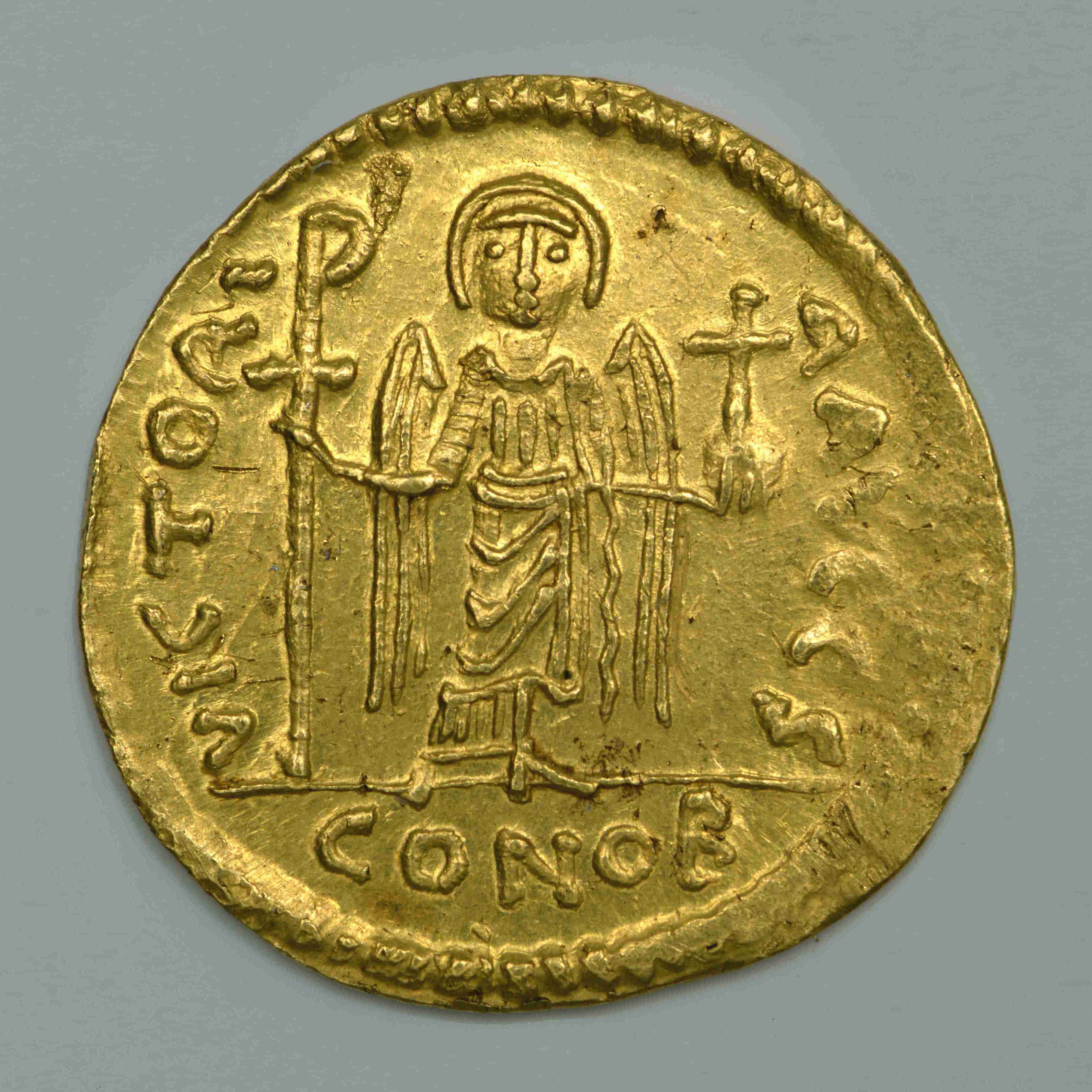 реверс Maurice Tiberius — Solidus (Constantinople, 583)