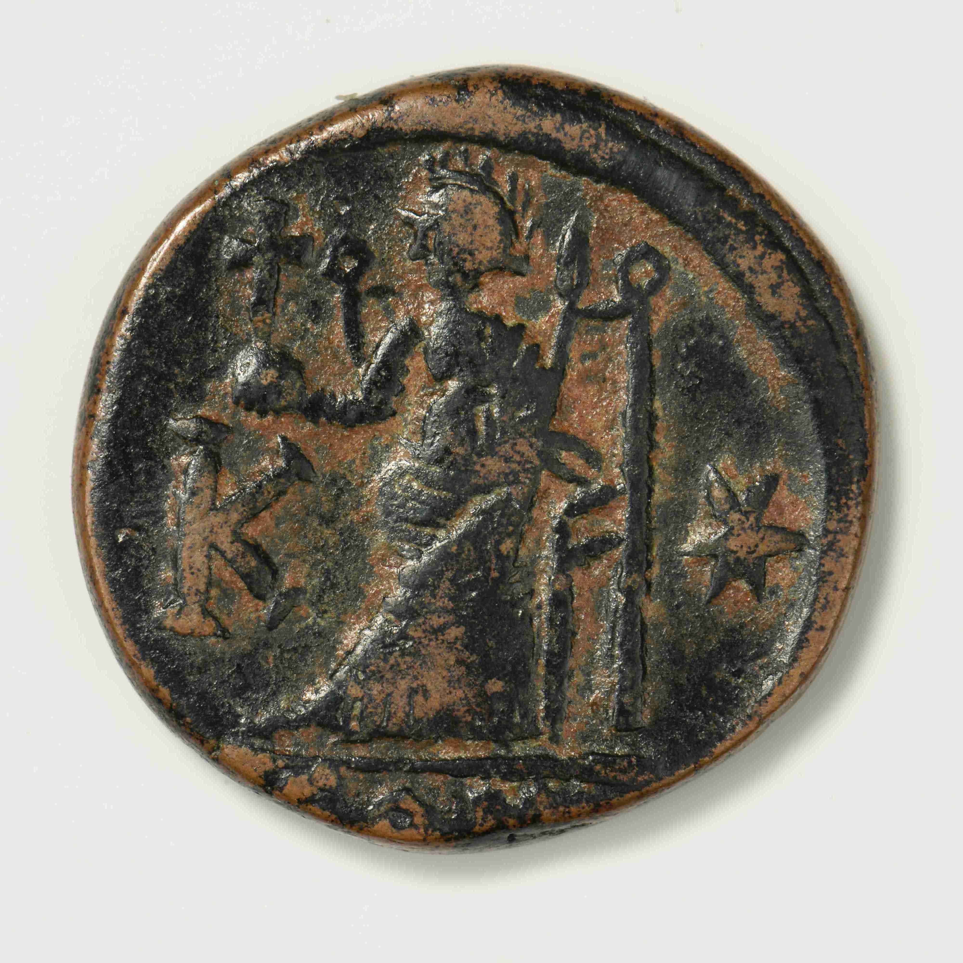 reverse Anastasios I — Half Follis (Constantinople, 491)