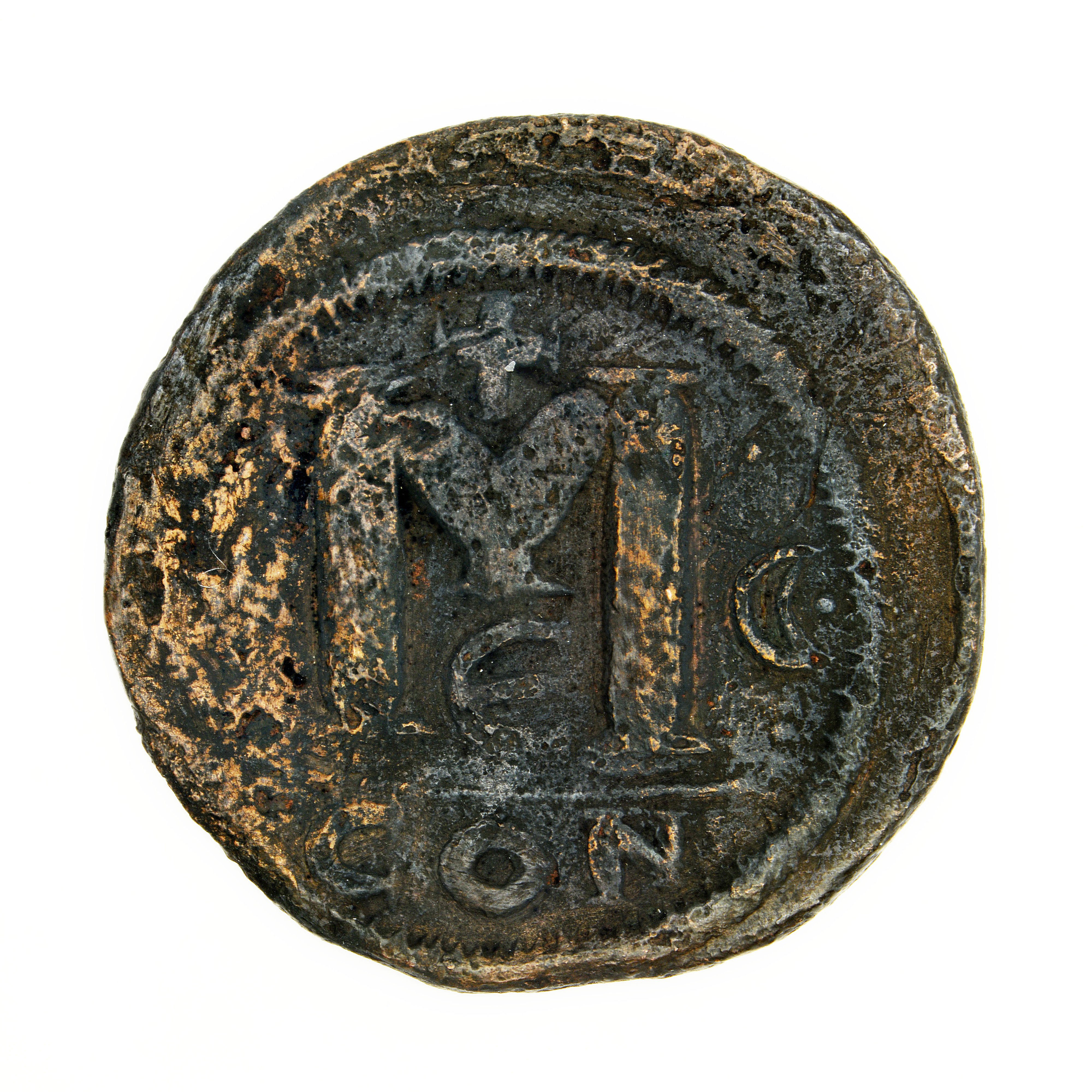 reverse Anastasios I — Follis (Constantinople, 517)