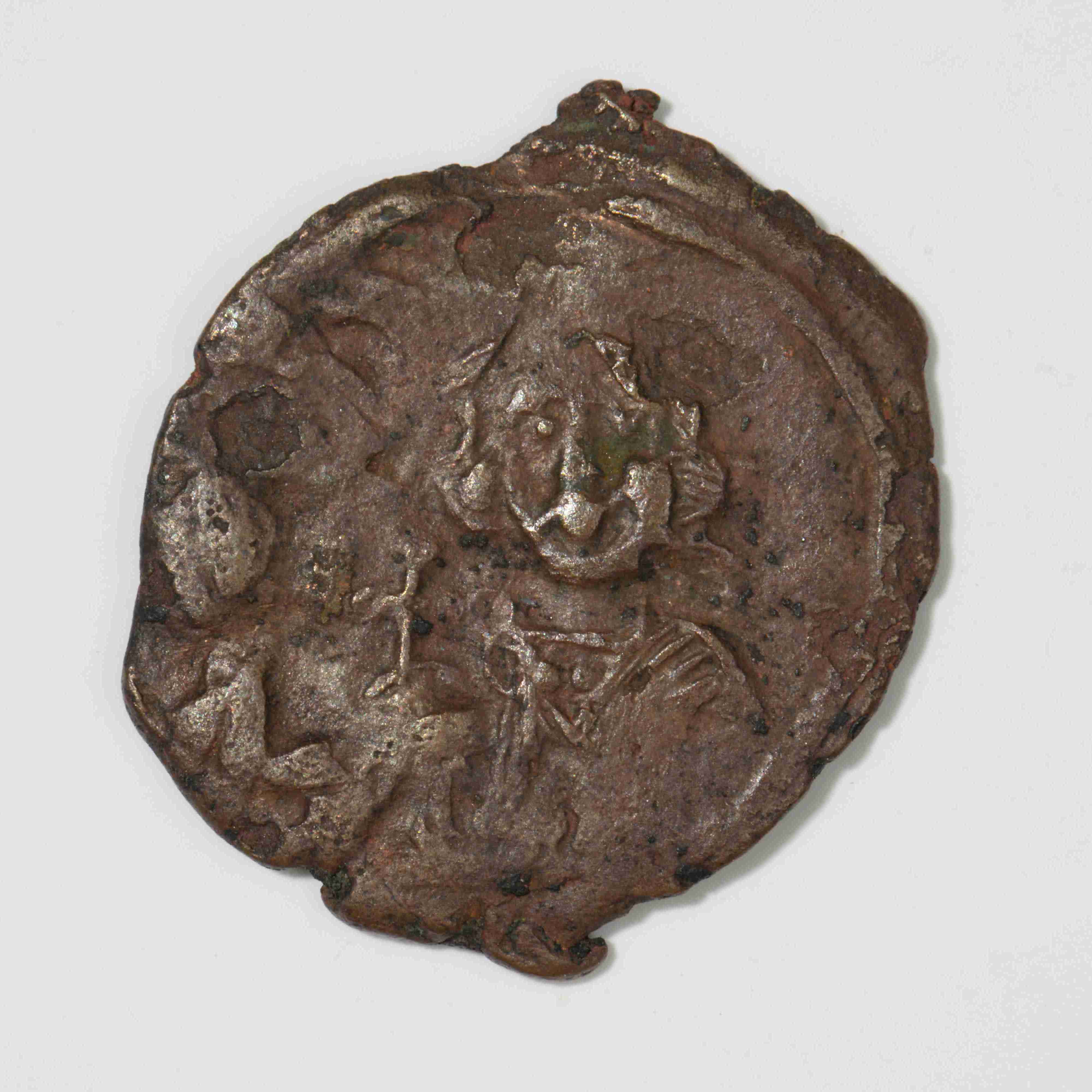 аверс Justinian II — Half Follis (Constantinople, 685)