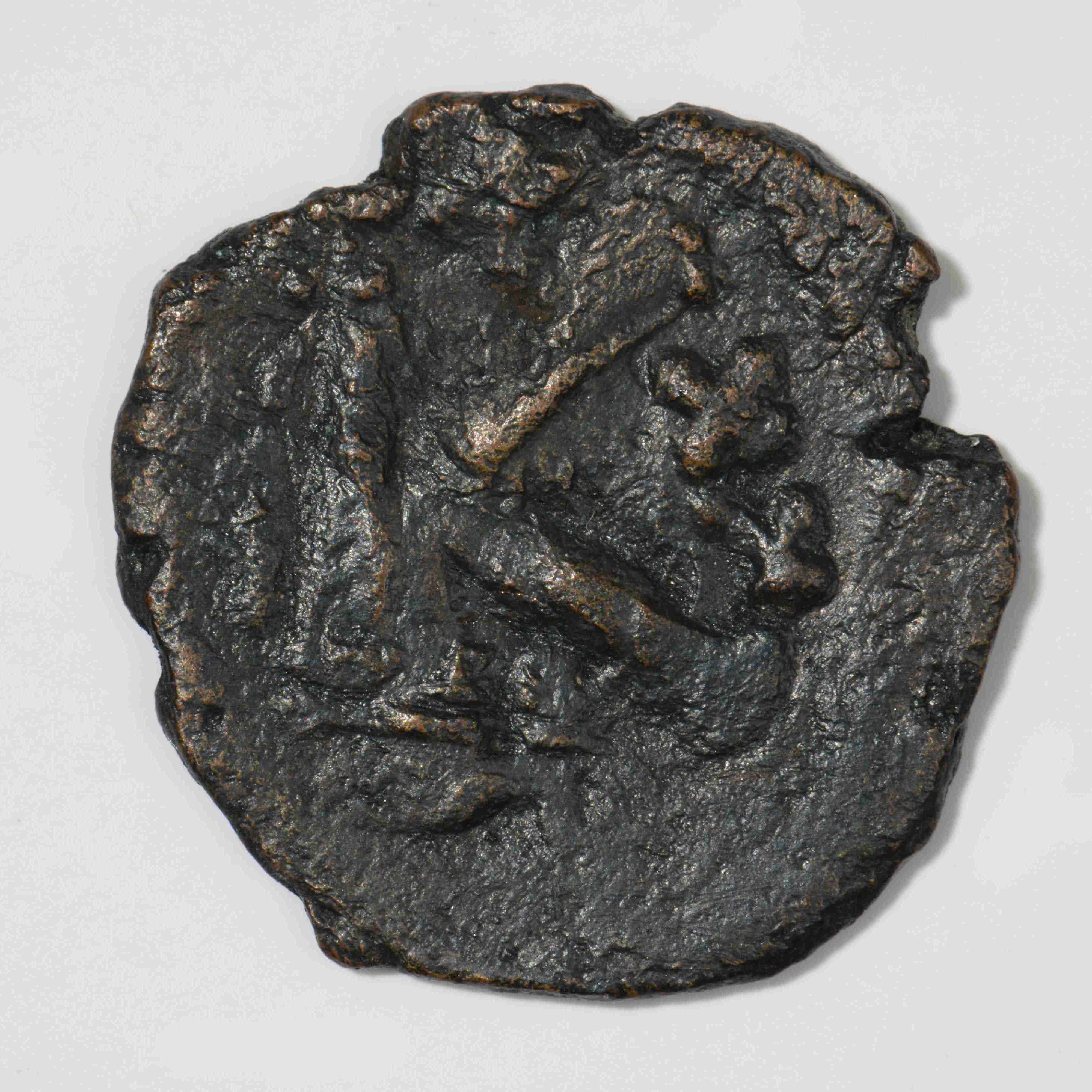Justinian II — Half Follis (Constantinople, 685), реверс, do_byzant
