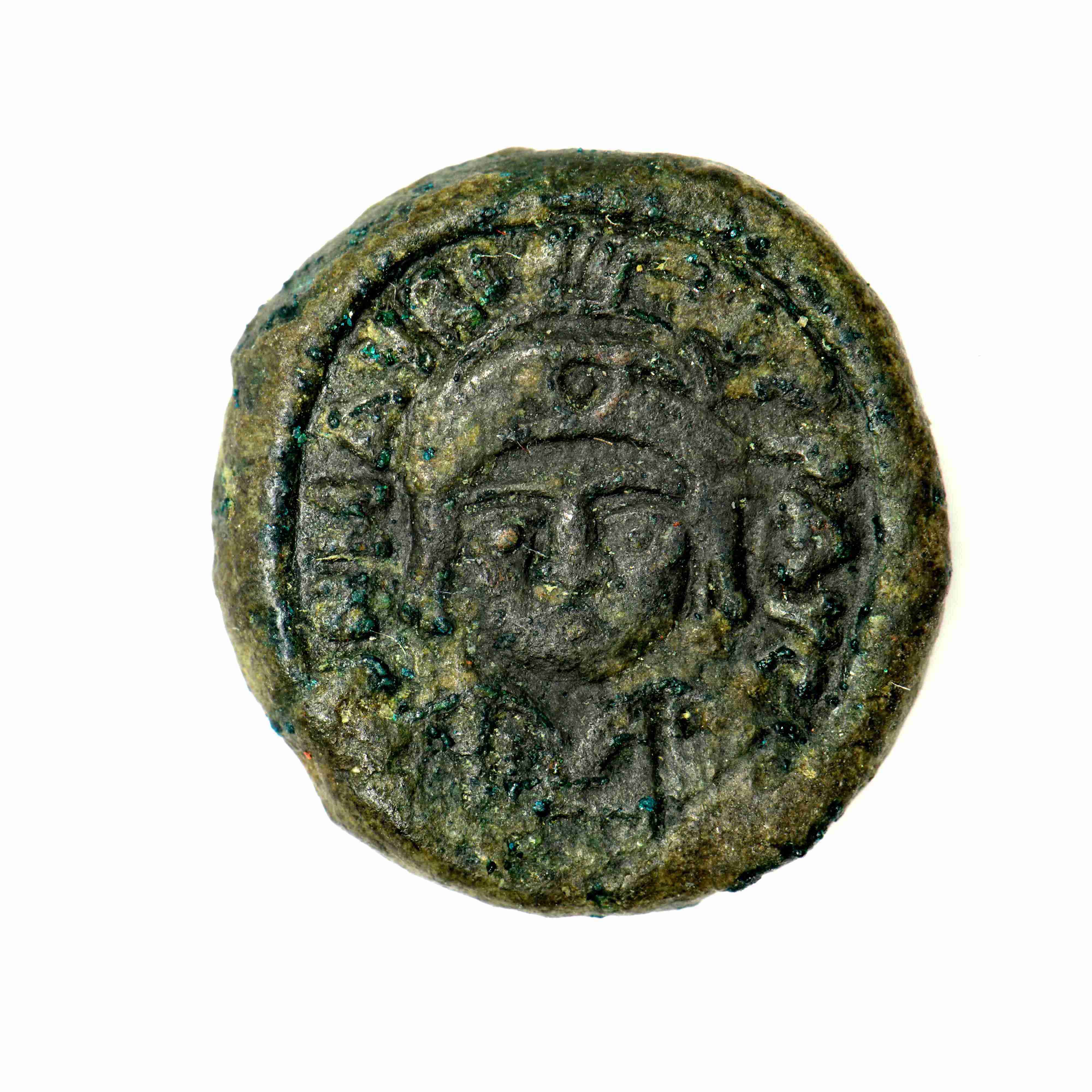 obverse Maurice Tiberius — Decanummium (Carthage, 582–583)