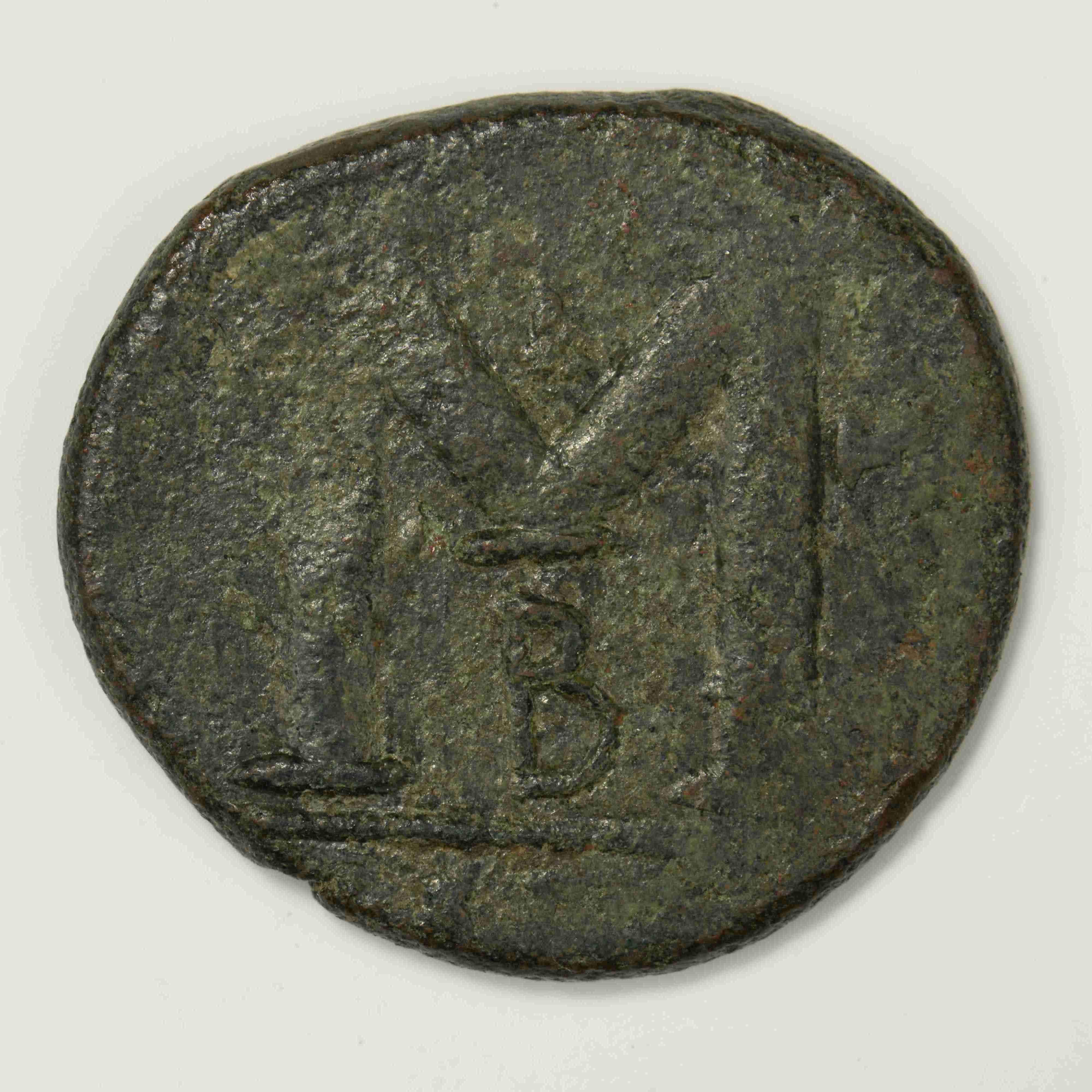 reverse Justinian I — Follis (Carthage, 527)