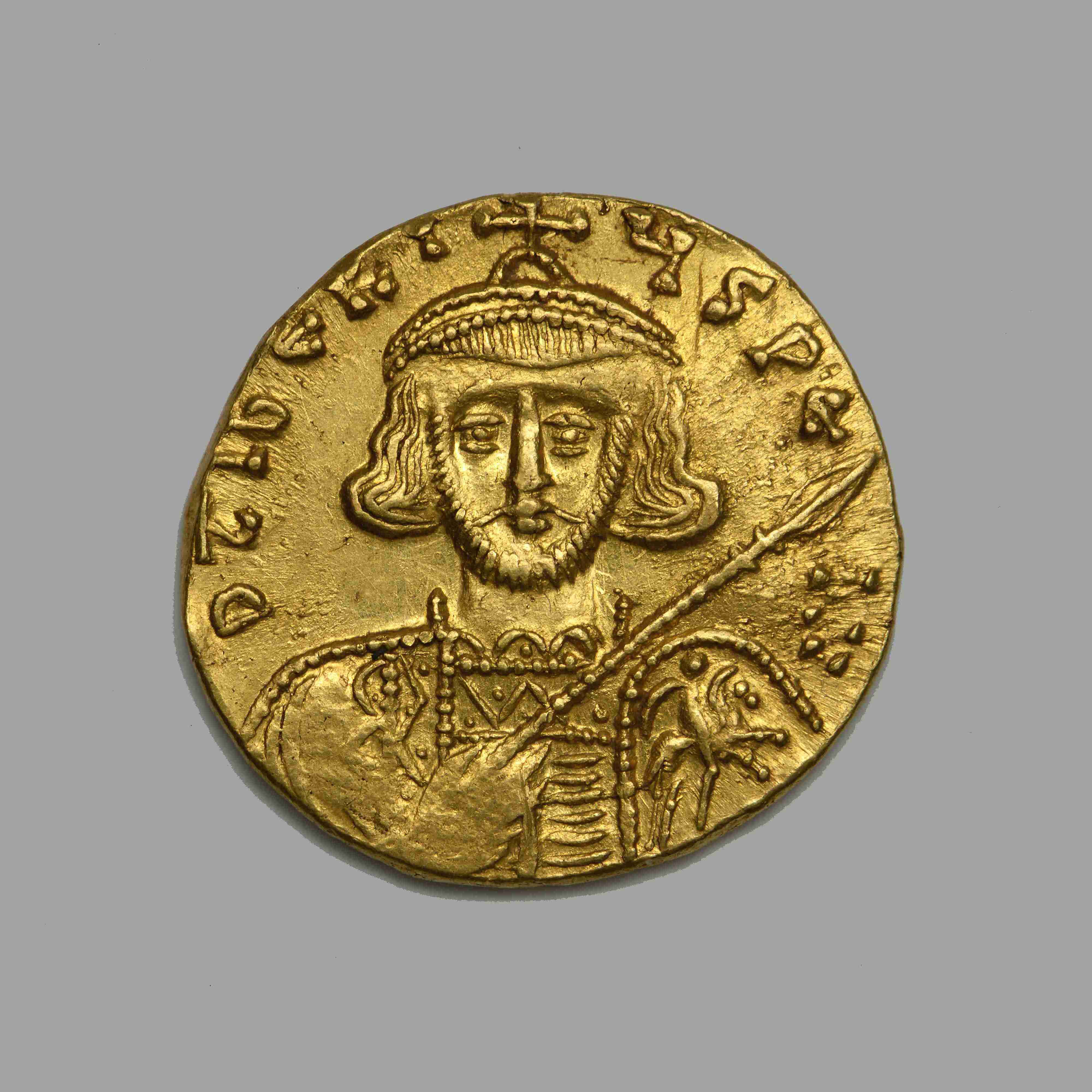 obverse Tiberios III — Solidus (Constantinople, 698)