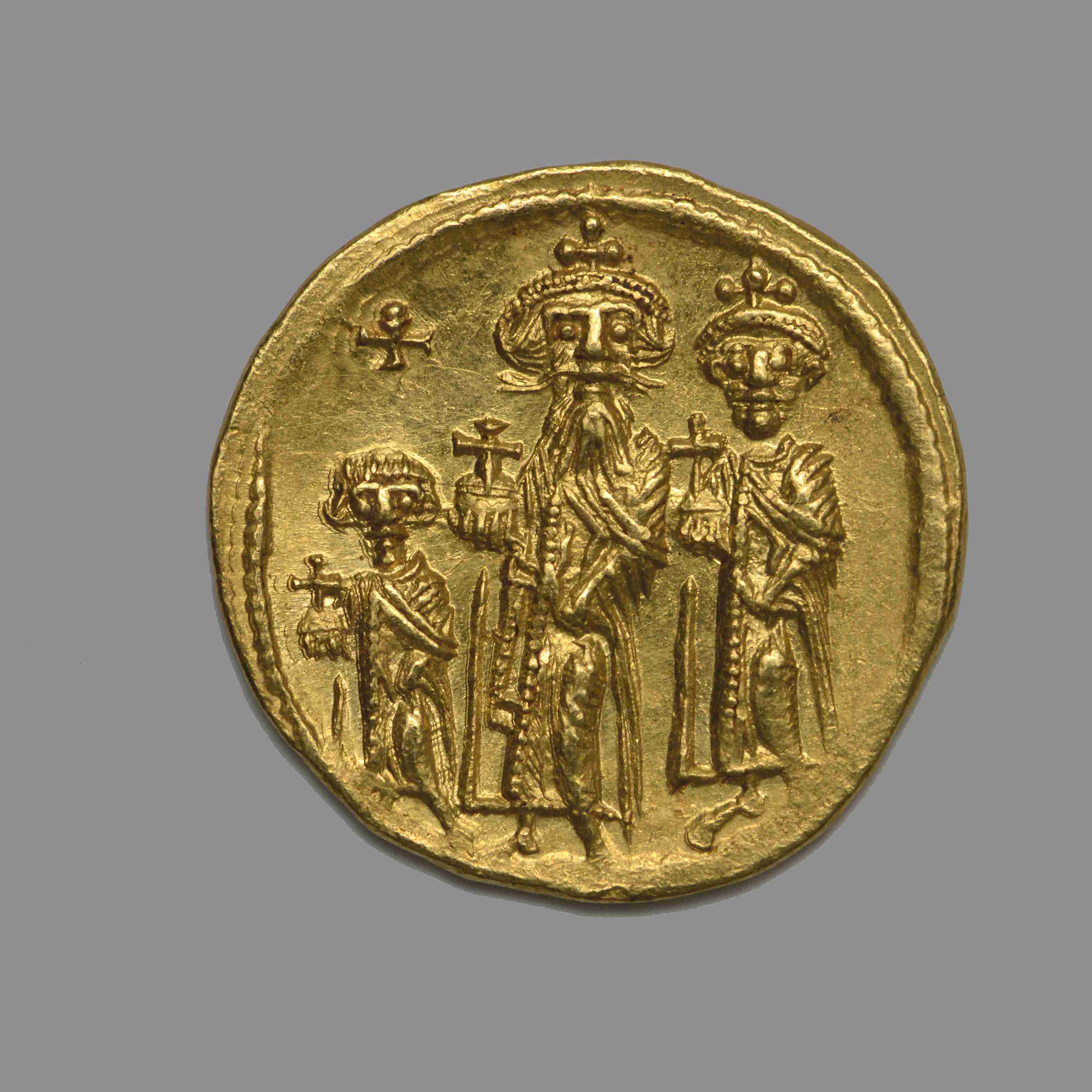 Heraclius — Solidus (Constantinople, 629), аверс, do_byzant